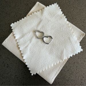 Starling Silver Heart-Shaped Earrings